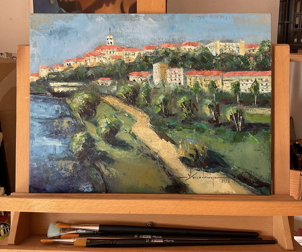 Vista Coimbra - Pintura a óleo sobre tela