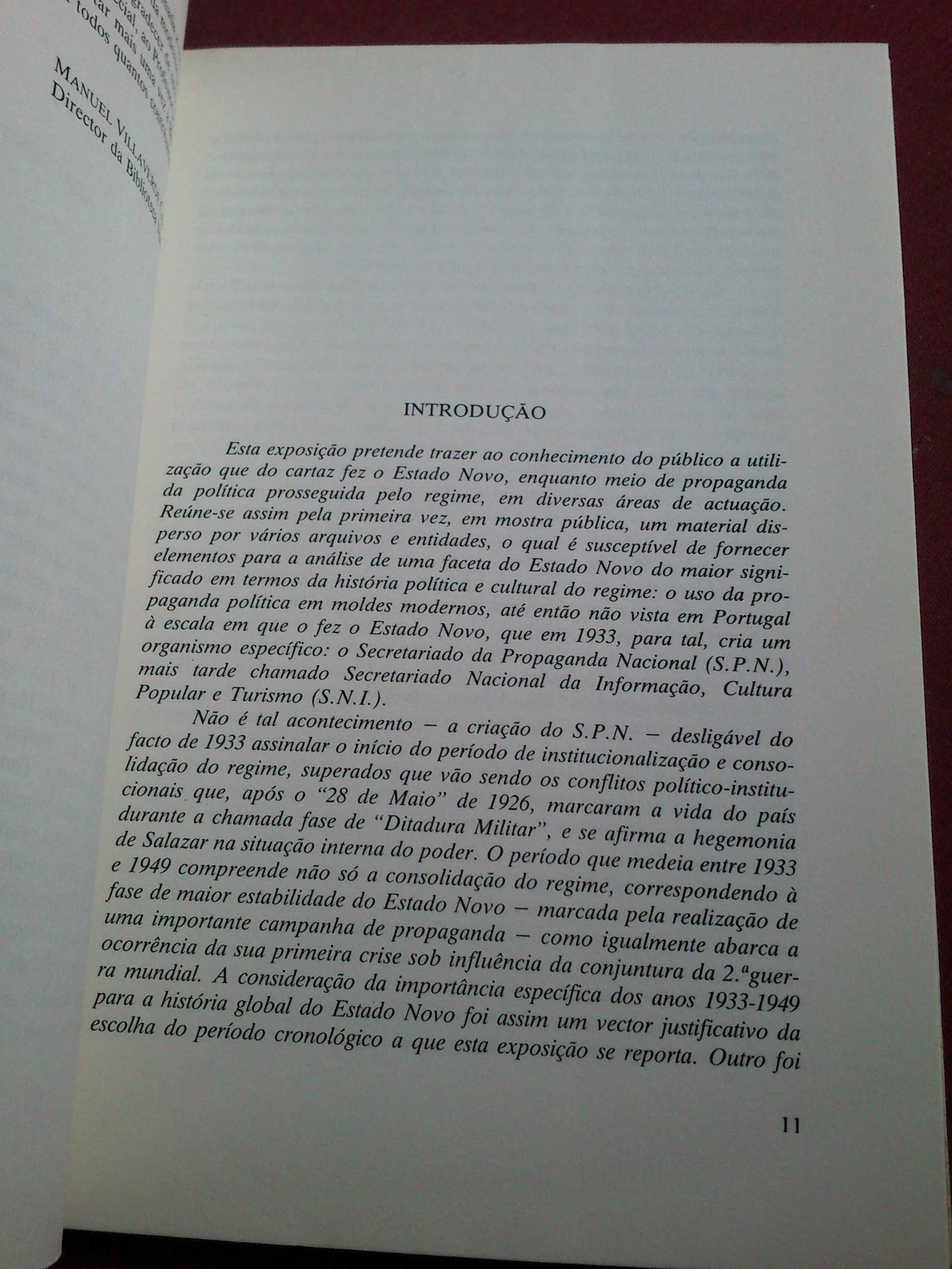 Catálogo Exposição Cartazes Propaganda Do Estado Novo-1988