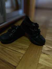 Кожаные кроссовки,стелька 16 см