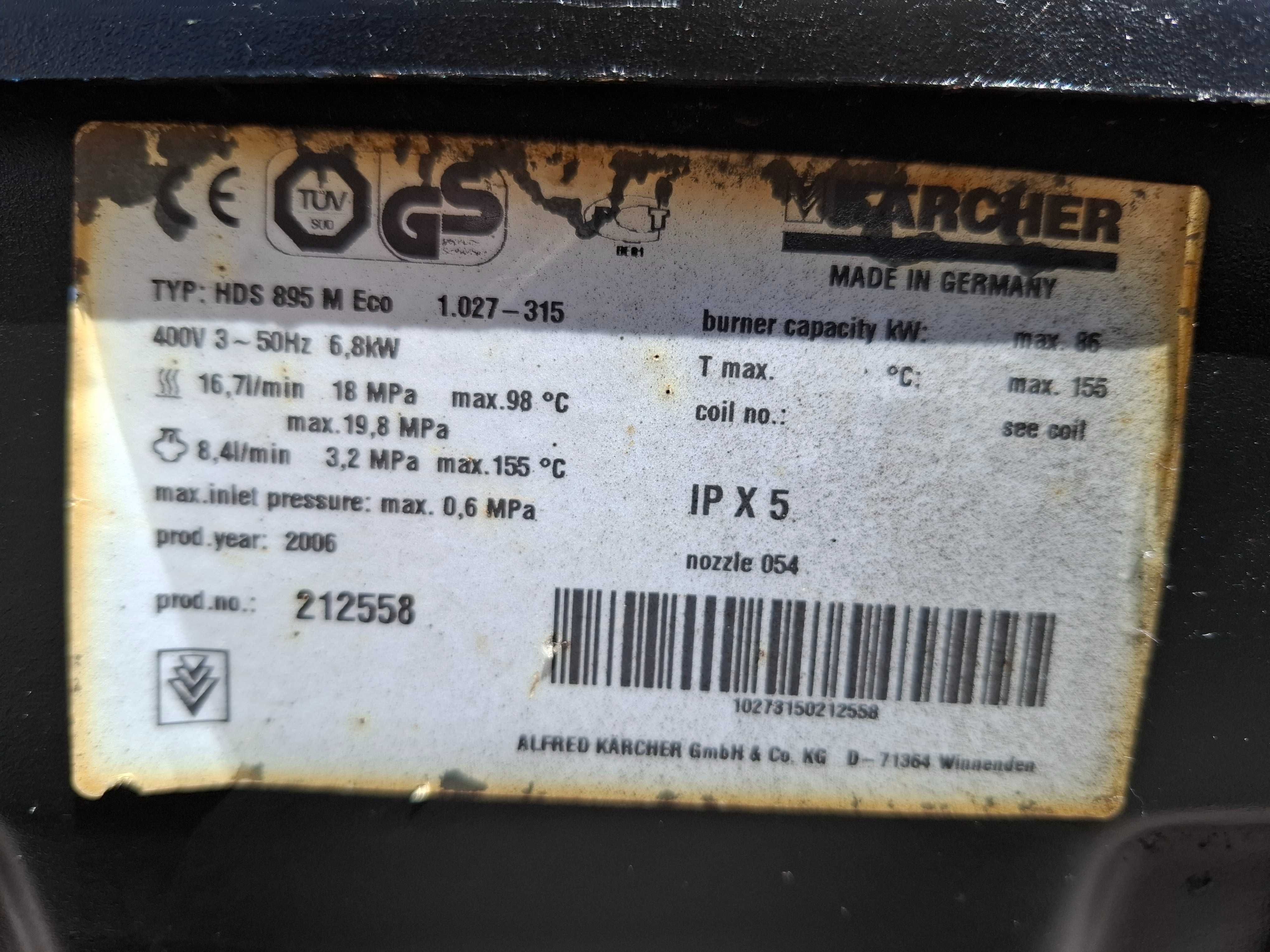 Myjka ciśnieniowa Karcher HDS 895 M ECO *GWARANCJA*
