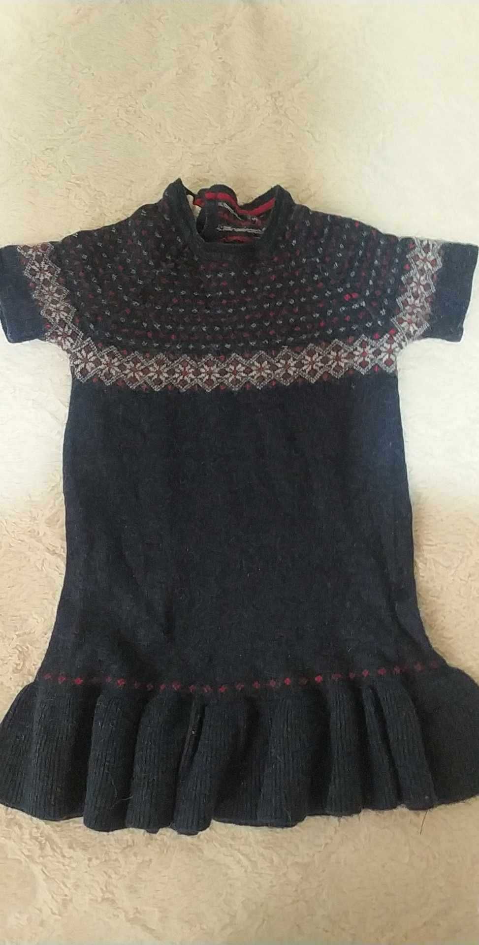 Vestido em malha 3/4 anos