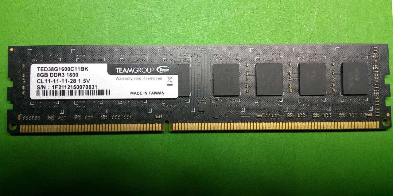 Оперативная память DDR3 8GB, 1600, TEAM