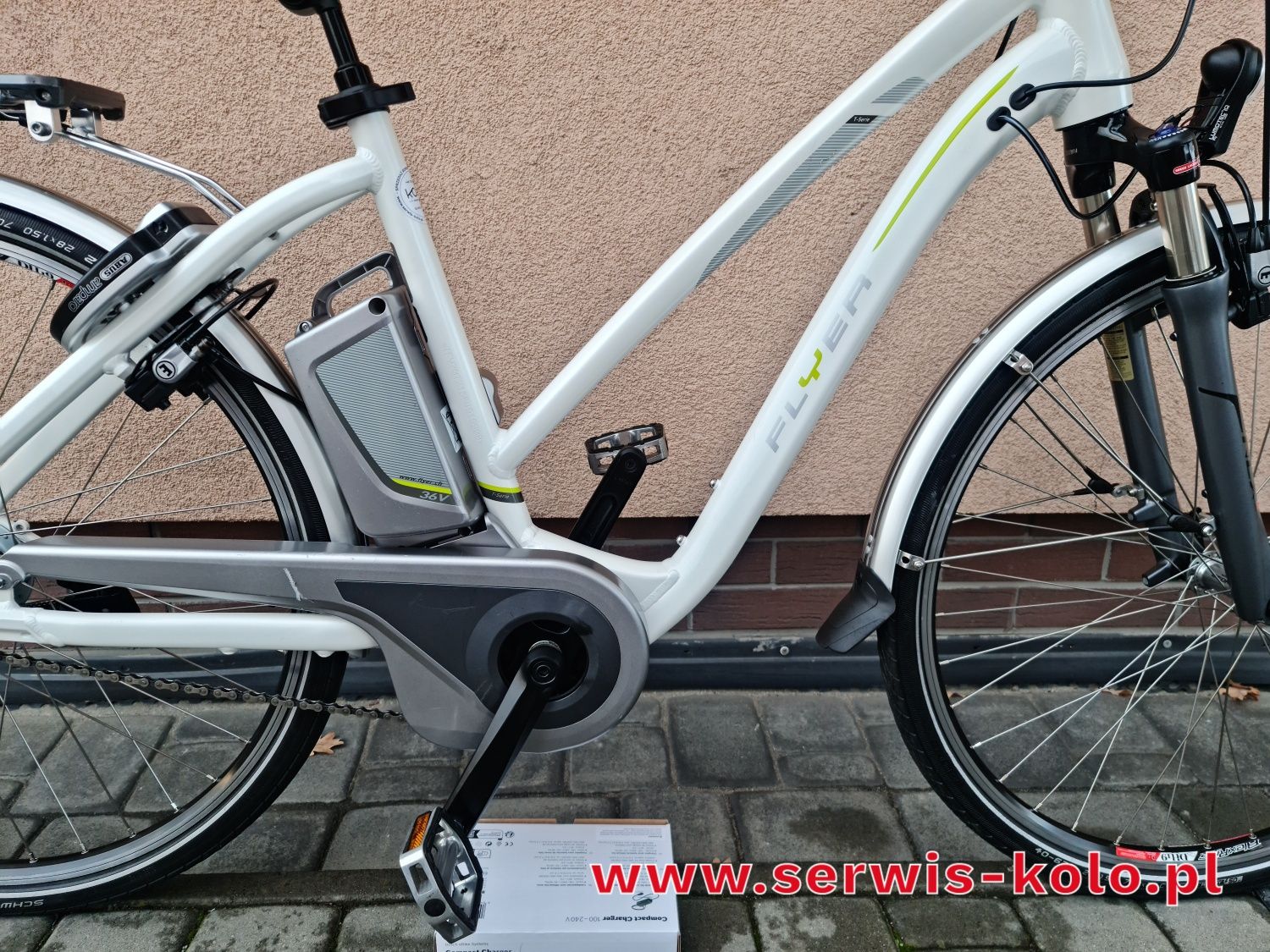 Rower elektryczny damski damka FLYER koła 28 SHIMANO NEXUS okazja