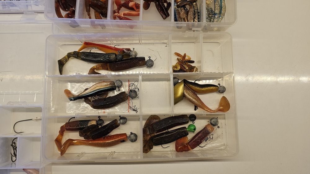 Zestaw spinningowy gumy woblery jaxon nash fox konger mikado