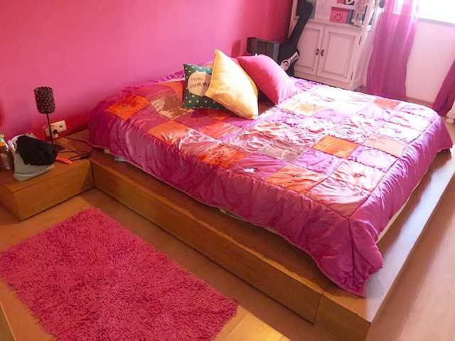 Cama de Casal Tatami_ Cerejeira