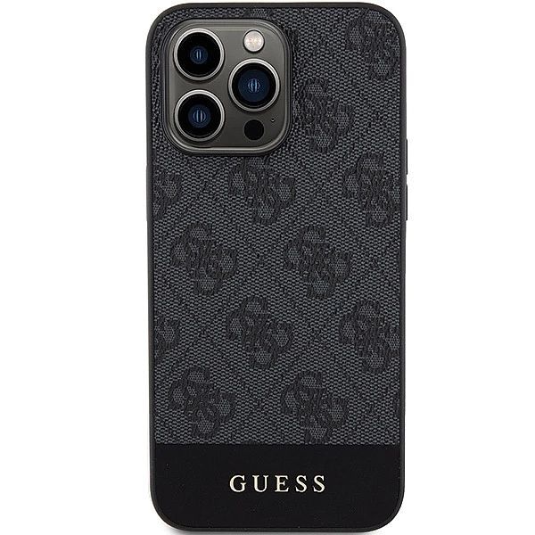 Etui Guess 4g Stripe Collection na iPhone 15 Pro Max - szare
