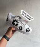 БЕЗ ПРЕДОПЛАТ‼️Кросівки Nike Air Force 1 Low Denim Tears Custom (Білі)