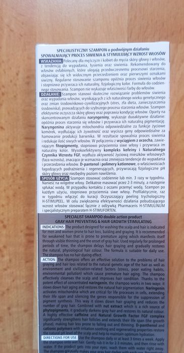 Szampon specjalistyczny o podwójnym działaniu Pharmaceris 250 ml