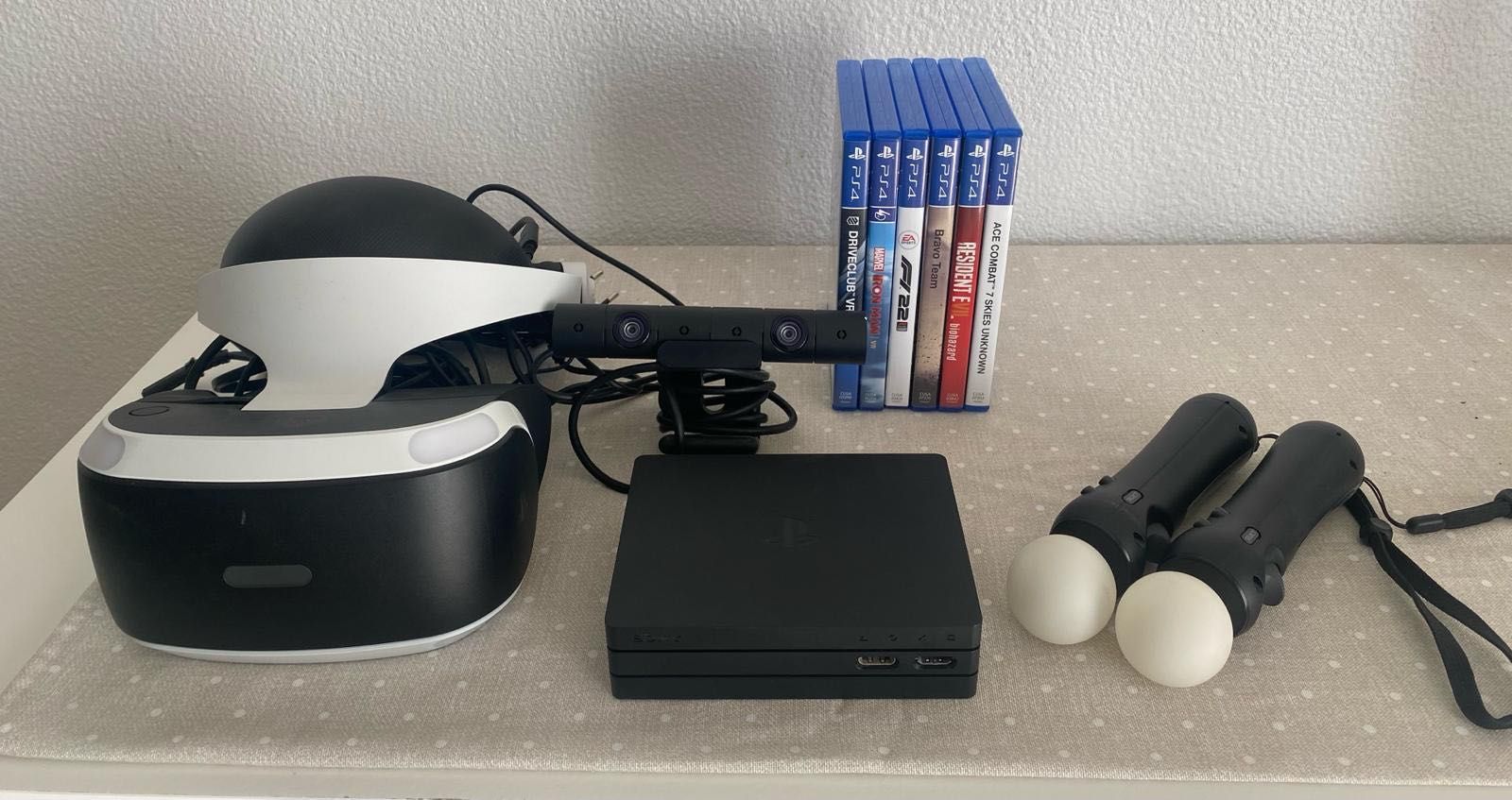 VR PS4 + Câmera + Move + 6 Jogos