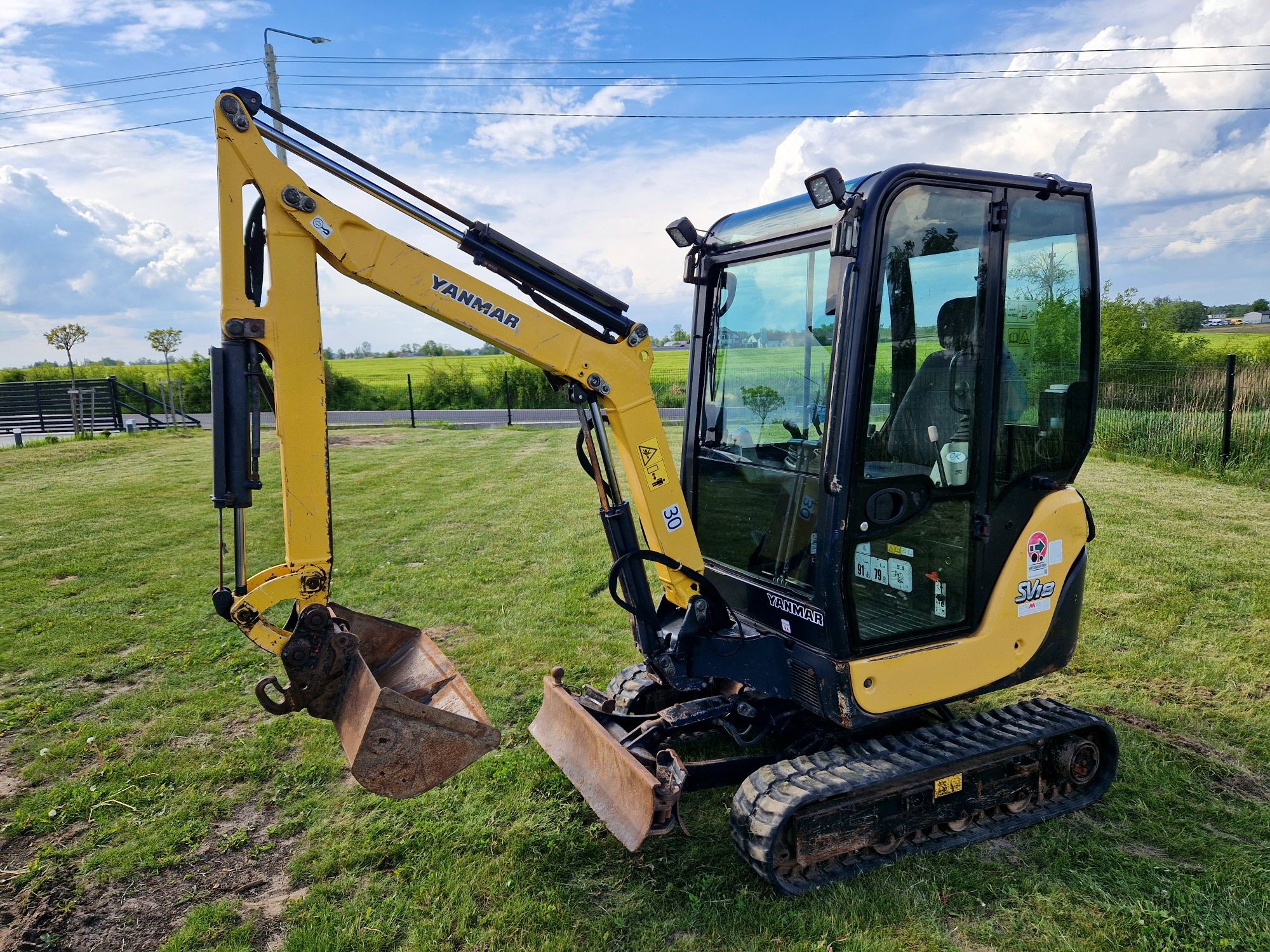 Minikoparka Yanmar SV18 2016r nie kubota volvo jcb