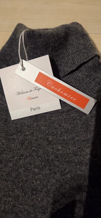 Golf Kaszmir Szary S nowy