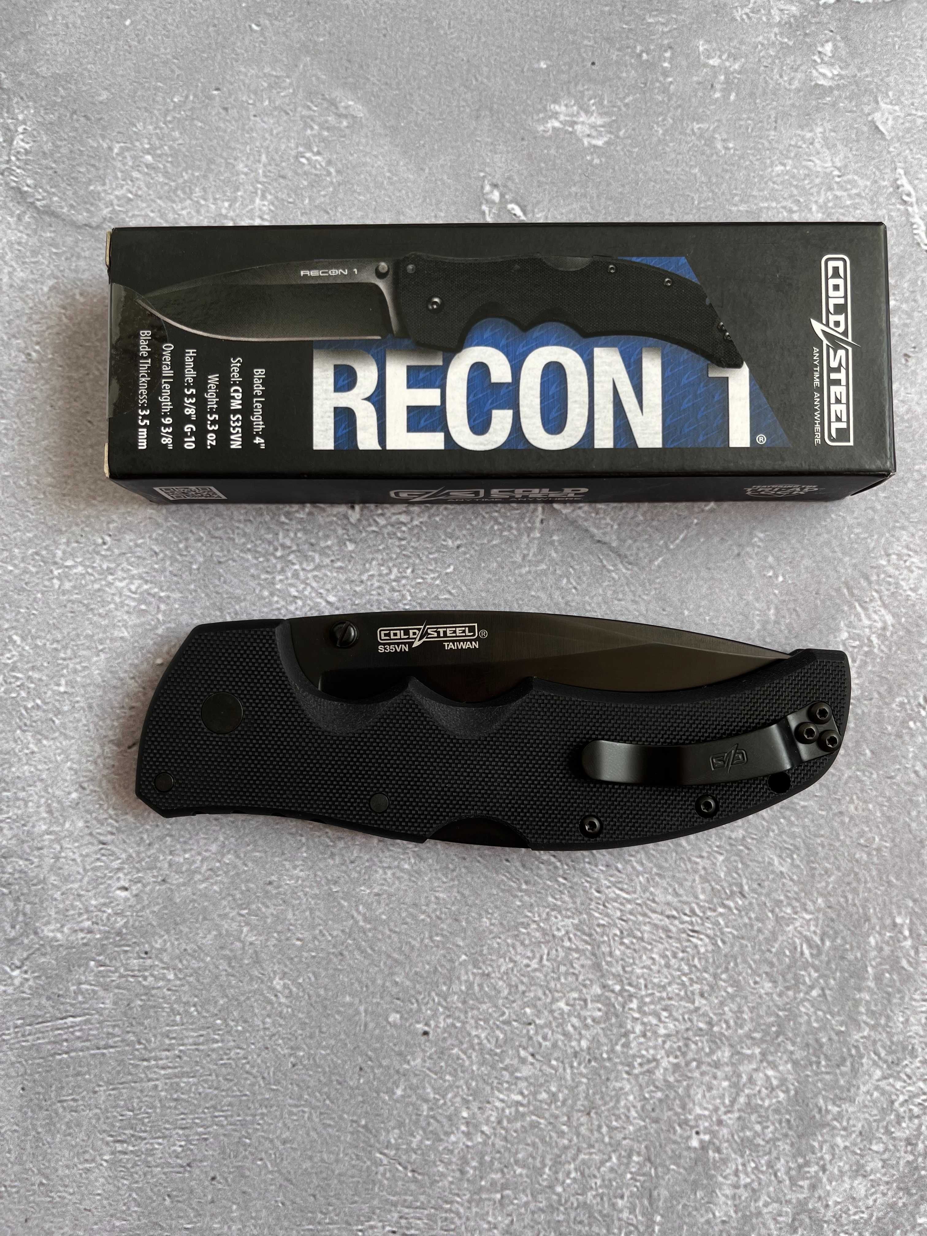 Складний ніж туристичний тактичний Cold Steel Recon 1 складной нож