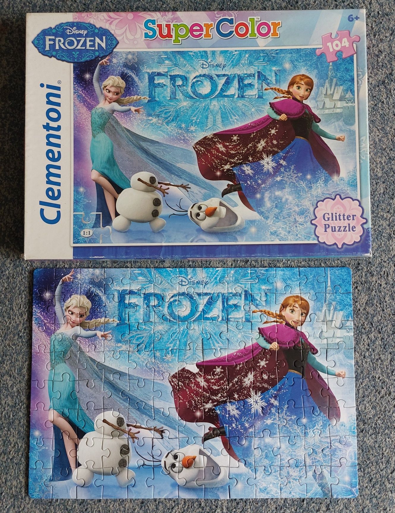 Puzzle 104 elem. Kraina lodu / Frozen