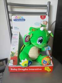 Baby dragão clementoni interativo, boneco, brinquedo, peluche