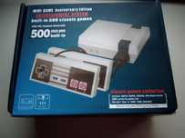 Mini consola com 500 jogos nova com 2 comandos