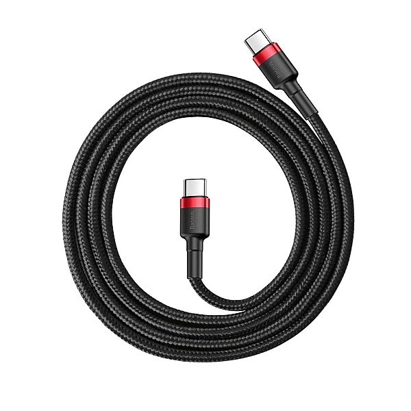 Kabel Baseus CATKLF-G91 USB-C - USB-C PD QC 60W 3A 480Mb/s 1m - czarno