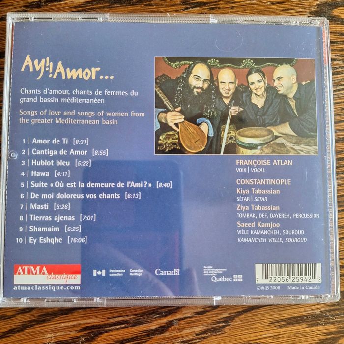 "Ay! Amor ... " Constantinople Francoise Atlan CD z autografami