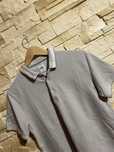 T-shirt ZARA męski Polo M szary bawełna krótki rękaw
