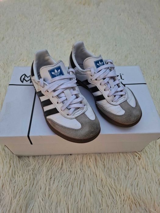 Детские кожаные кроссовки Adidas samba 29 р.