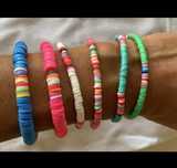 Pulseiras missangas coloridas
