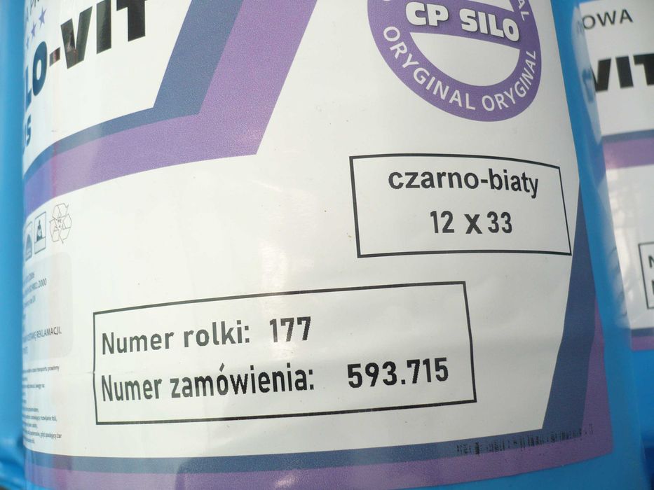 Folia kiszonkarska  pryzmowa 10x33 czarno biała 5 warstwowa