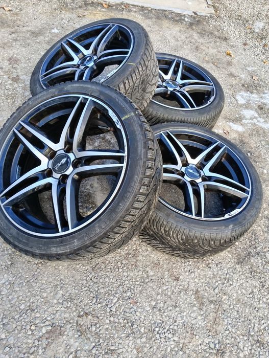 Alufelgi 18 cali z oponami zimowymi koła alu VW audi mercedes zima
