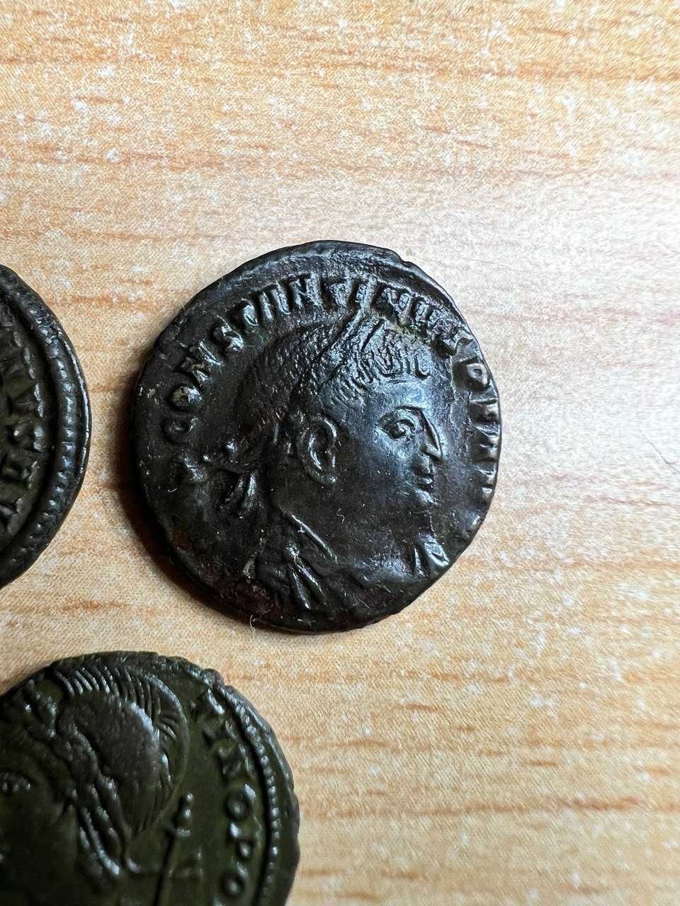 Лот, три античніе монеті. Имп. Константин