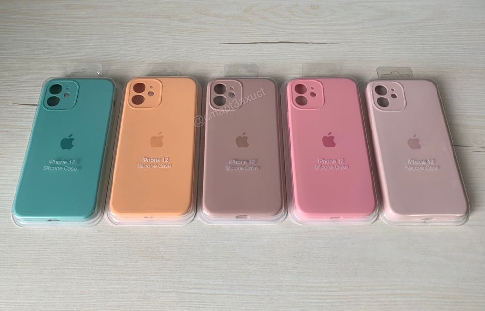 чехол Silicone case full iphone 12 силиконовый Apple 12