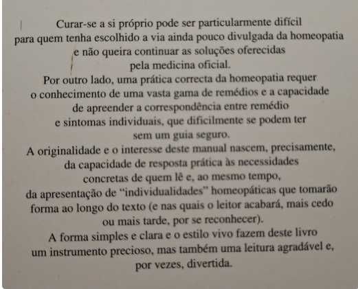 Livro Manual Prático de Homeopatia
