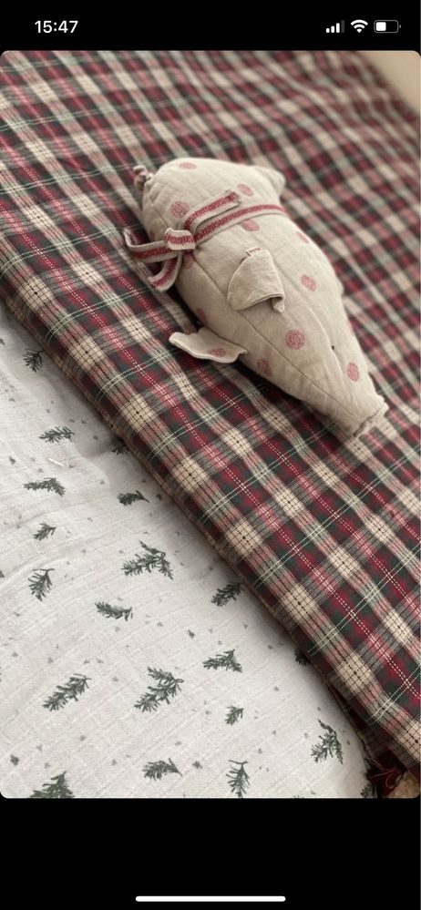Zara home świąteczny koc + poduszka jak maileg