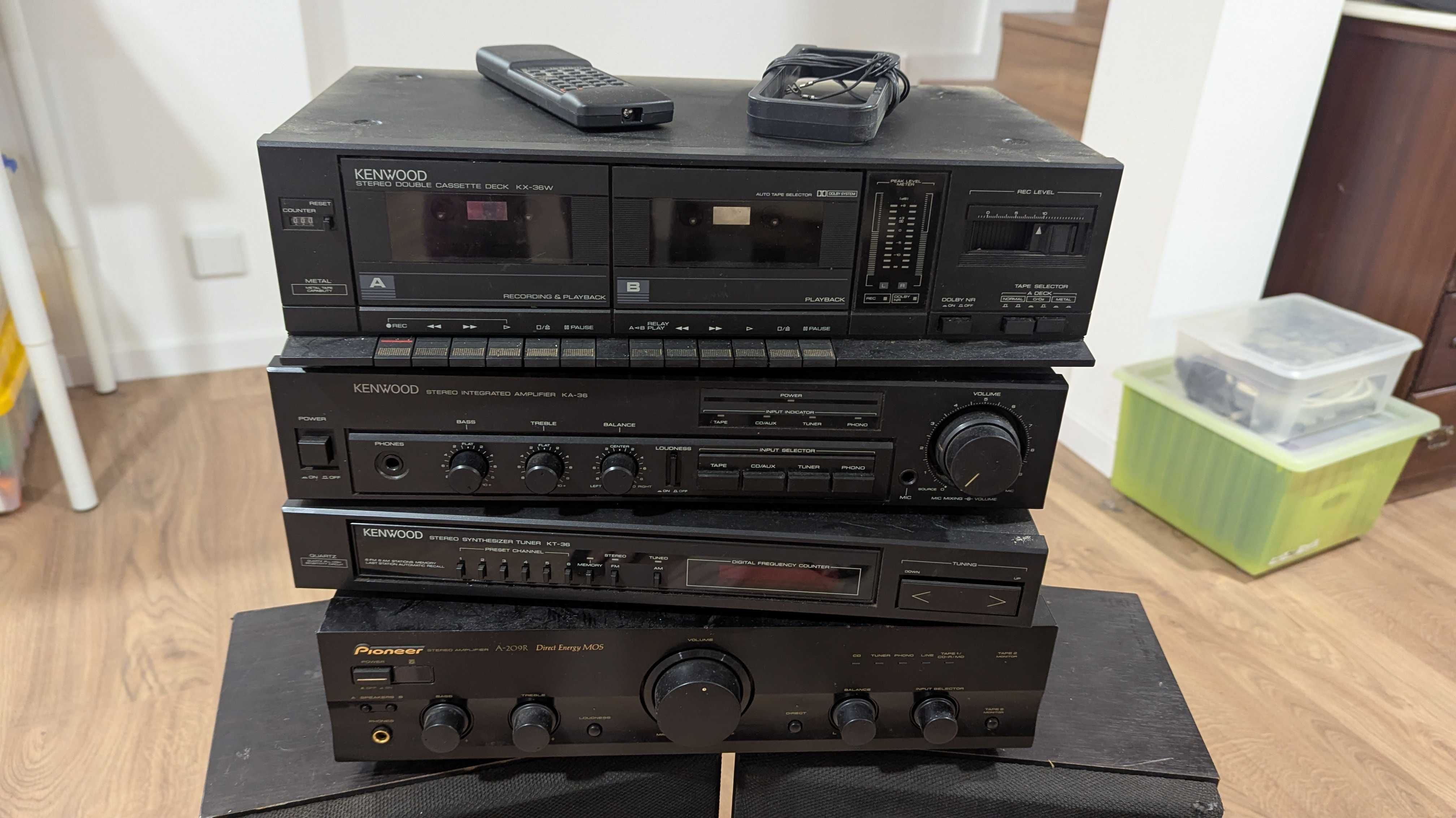 Amplificador Pioneer + Kenwood System 36
