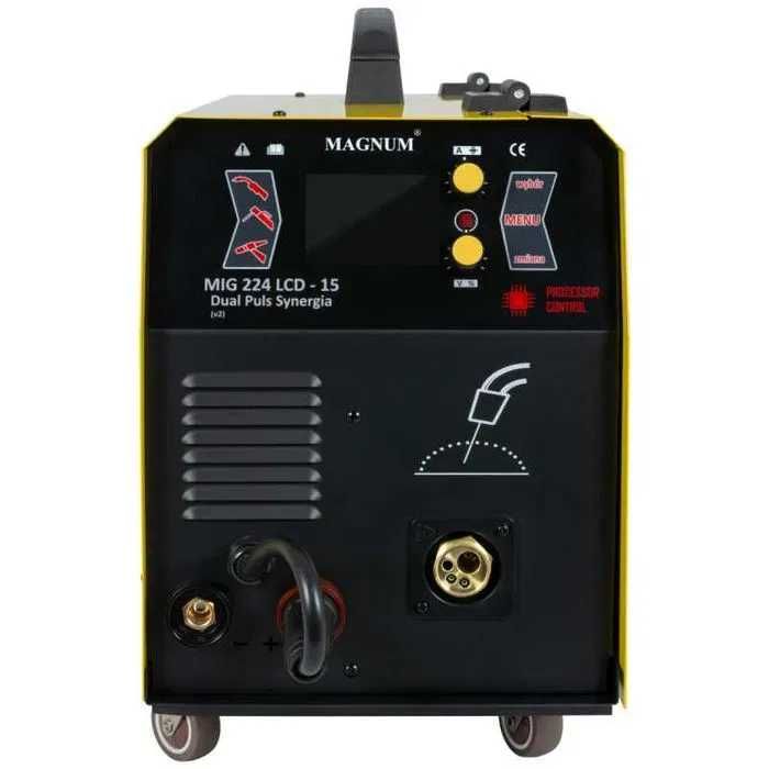 Spawarka MAGNUM MIG 224 LCD-15 DUAL PULS SYNERGIA v2 Zestaw -Najtaniej