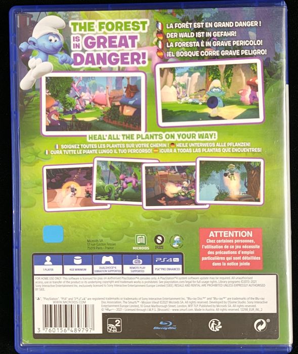 Smerfy Misja Złoliść PL Dubbing na PS4 po polsku + bezpł update do PS5