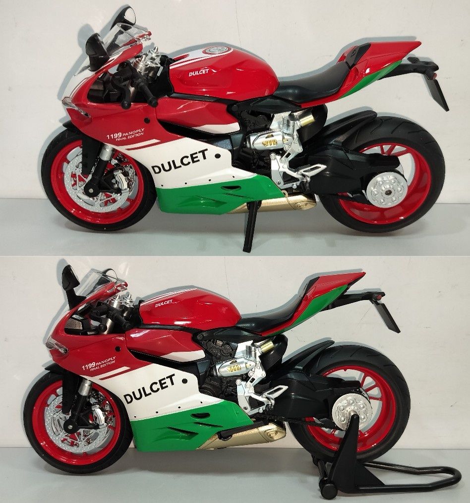 Ducati 1199 Panigale модель мотоцикла 1:9 со звуком и светом металл