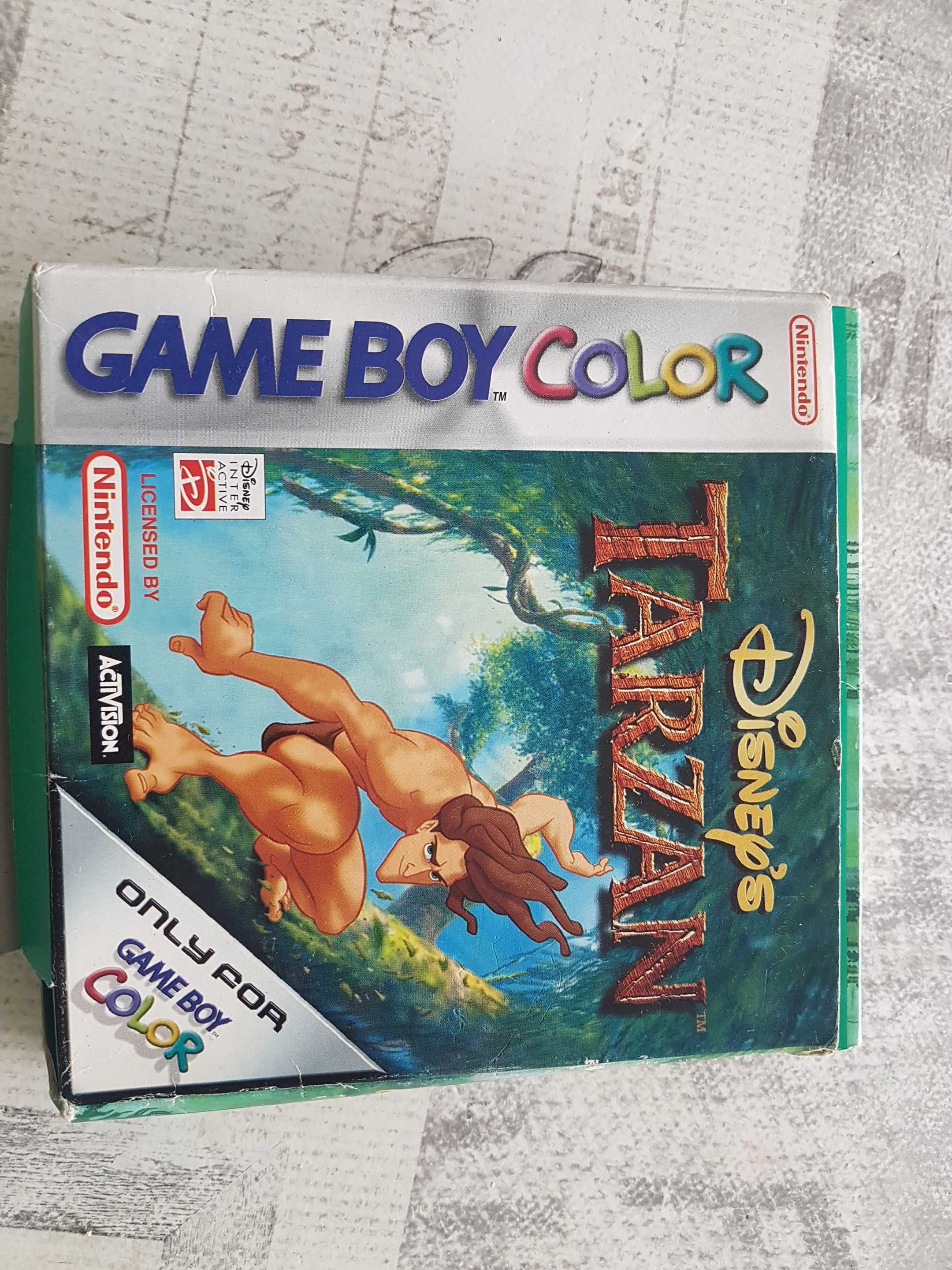 Jogo gameboy tarzan com caixa e manuais