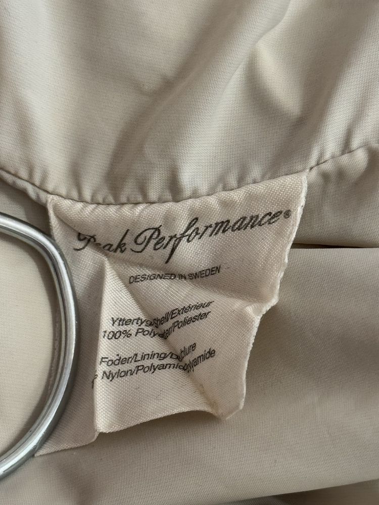 Kurtka harrington M Peak performance bezowa hipe technology vintage