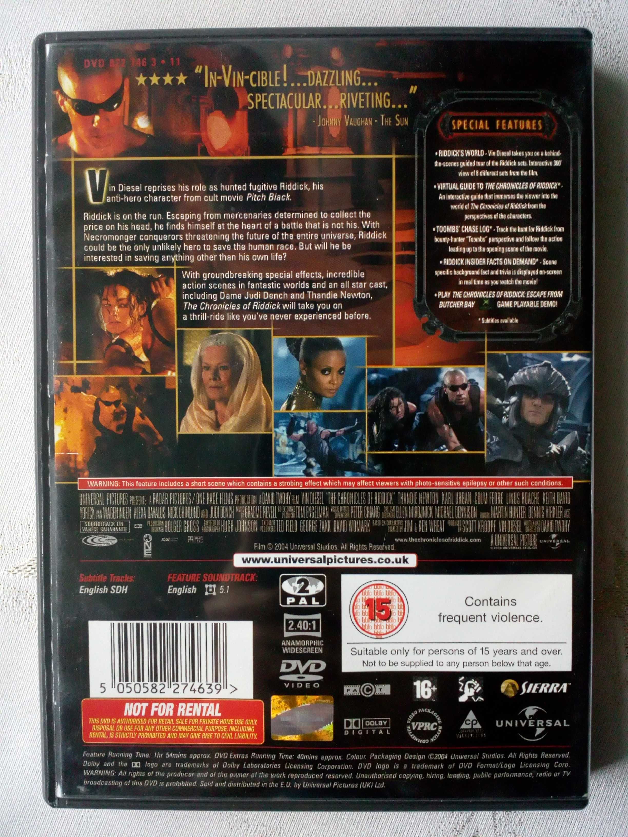 Kroniki Riddicka film dvd wersja angielska