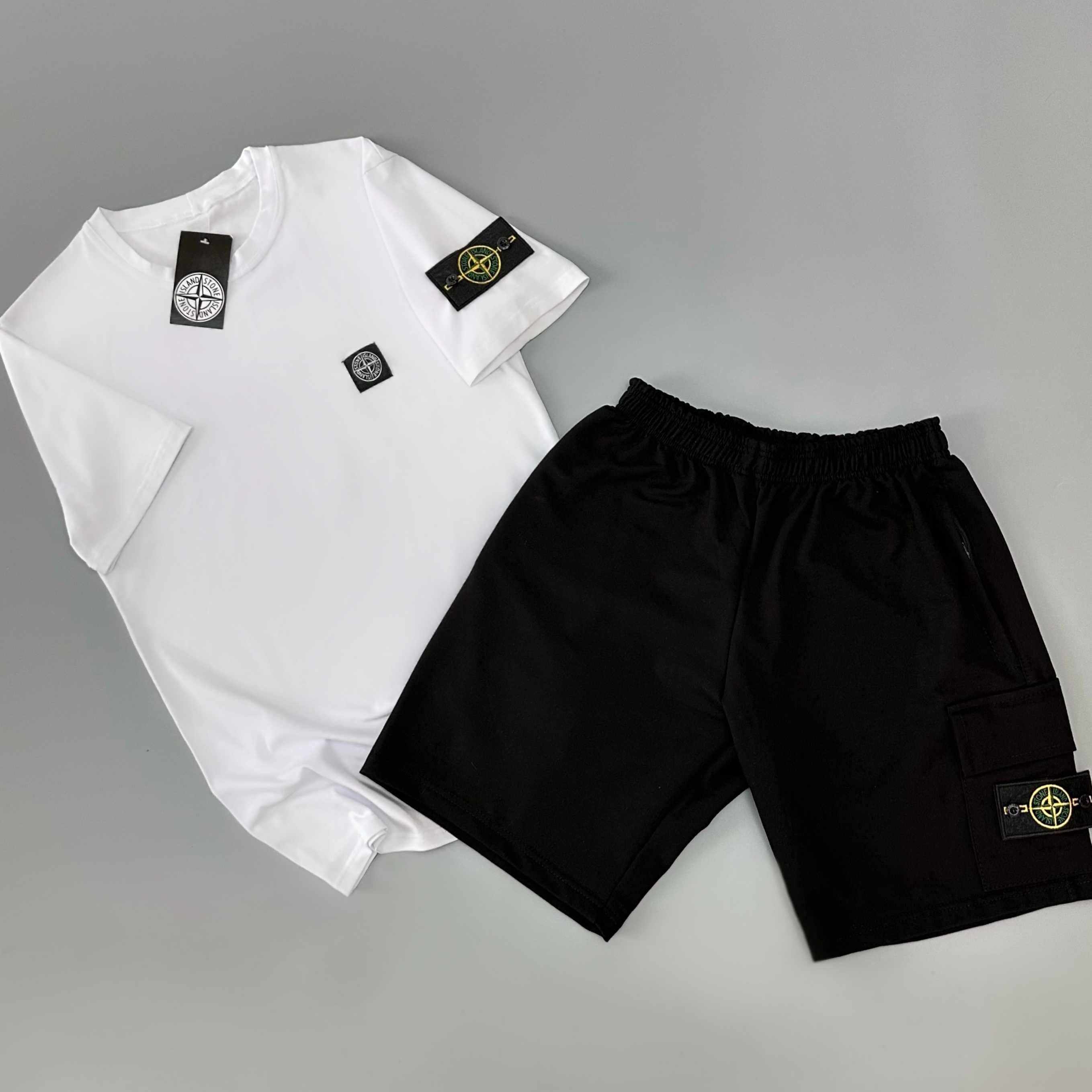 Stone Island комплект | Футболка + Шорти | Хіт літа