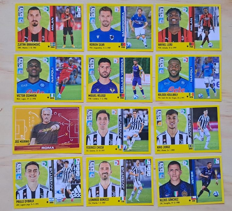 Lote de cromos Futebol da Panini