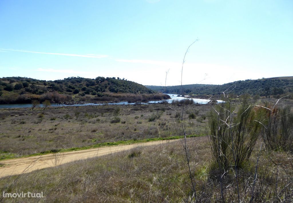 Herdade contígua ao rio Guadiana, Portugal, Alentejo, Baleizão
