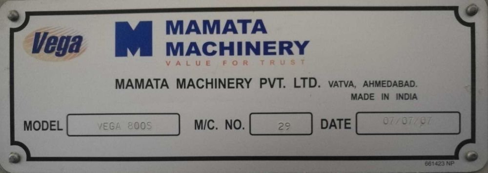 Mamata Vega 800 (2007) – maszyna do produkcji worków foliowych