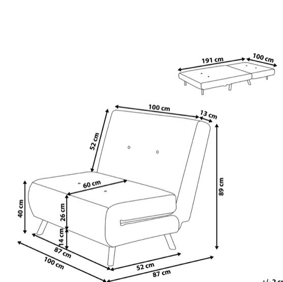 Sofa, FARRIS, ciemnoszara