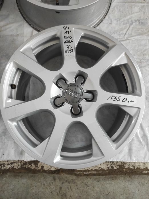 94 Felgi aluminiowe ORYGINAŁ AUDI R 17 5x112 otwór 66,6 Bardzo Ładne