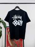 Футболка Stussy Dice Tee/ футболка біла стуссі з кубами M/ L оверсайз