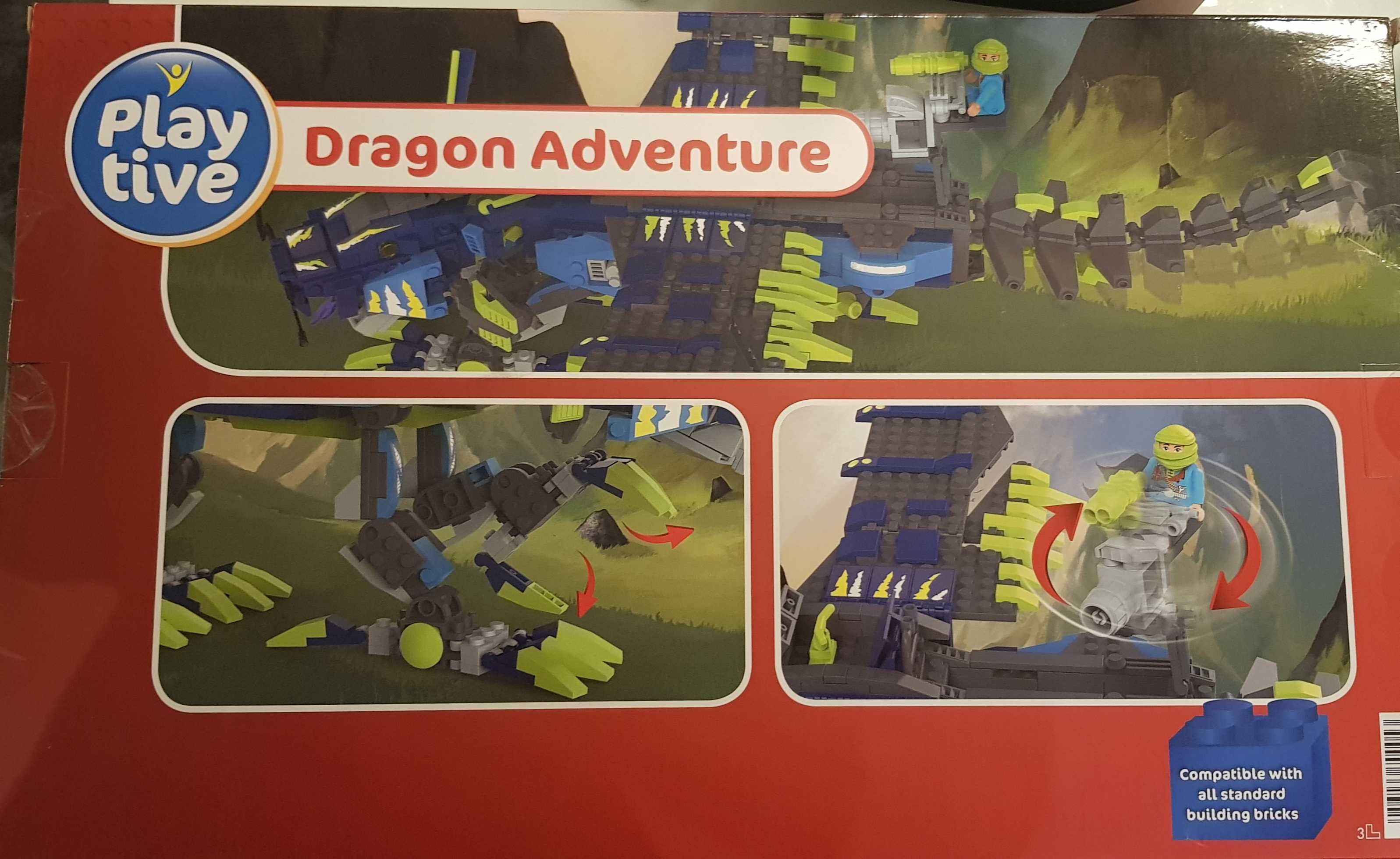 Klocki Playtive jak LEGO, Dragon Adventure, Wielki Smok