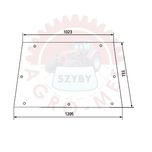 Szyba tylna Landini 6880, 7880, 8880, 9880, 6550, 7550, 8550, ACX256