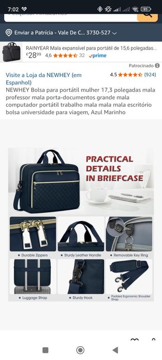 Bolsa para estudante/computador NOVA