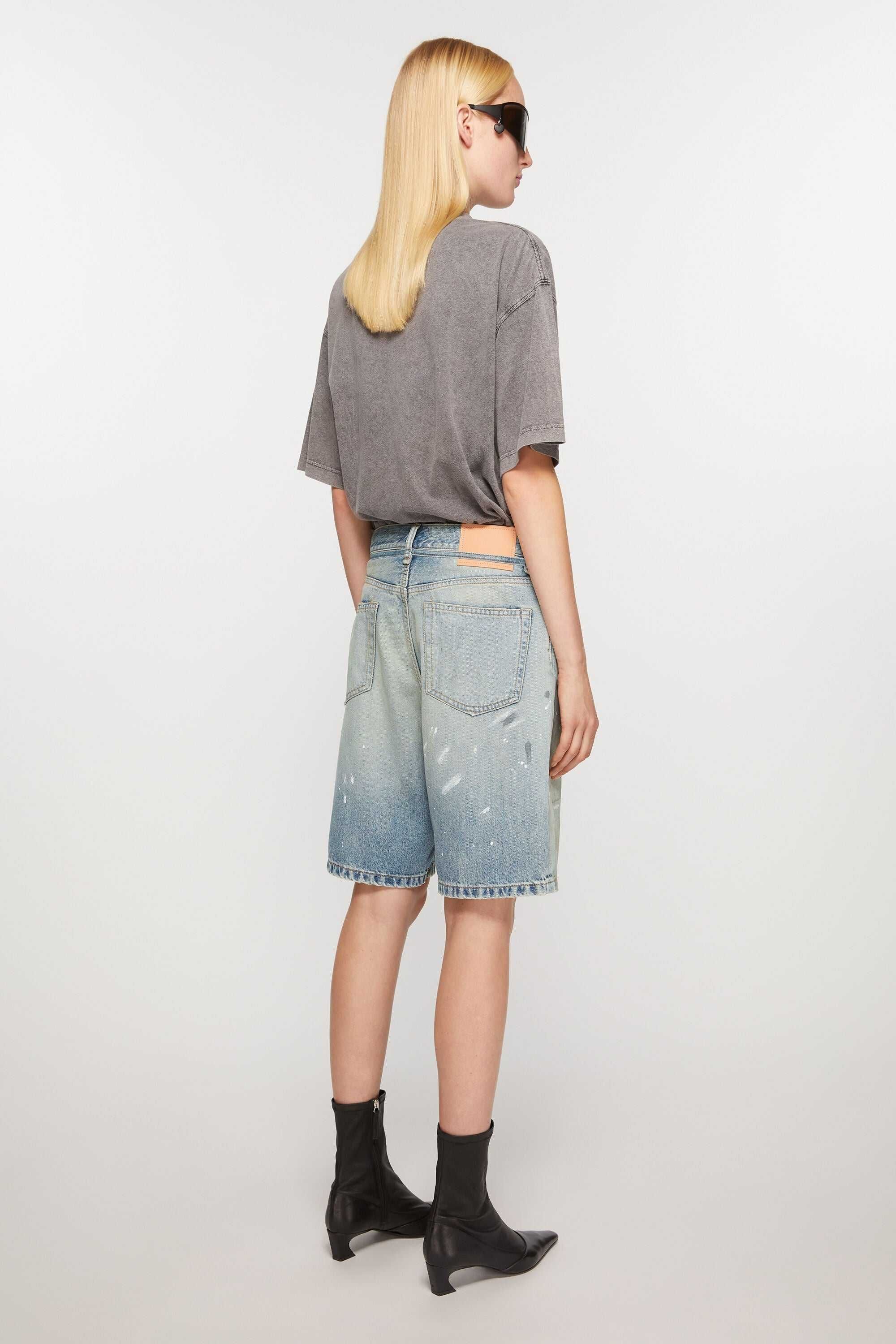 Шорти Acne Studios Loose-Fit Denim Shorts Blue
