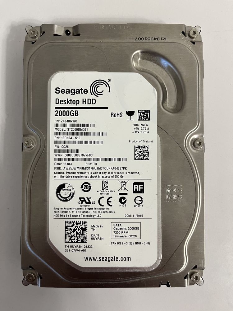 Жорсткий диск Seagate Desktop HDD 2TB