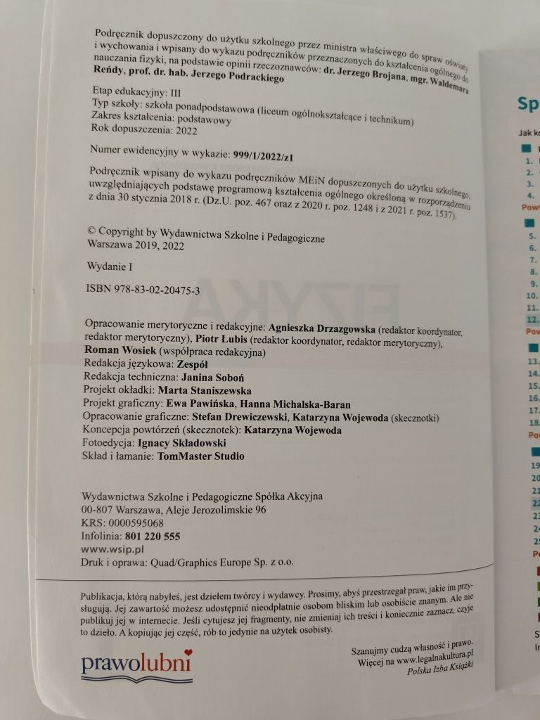 Fizyka 1 podręcznik zakres podstawowy